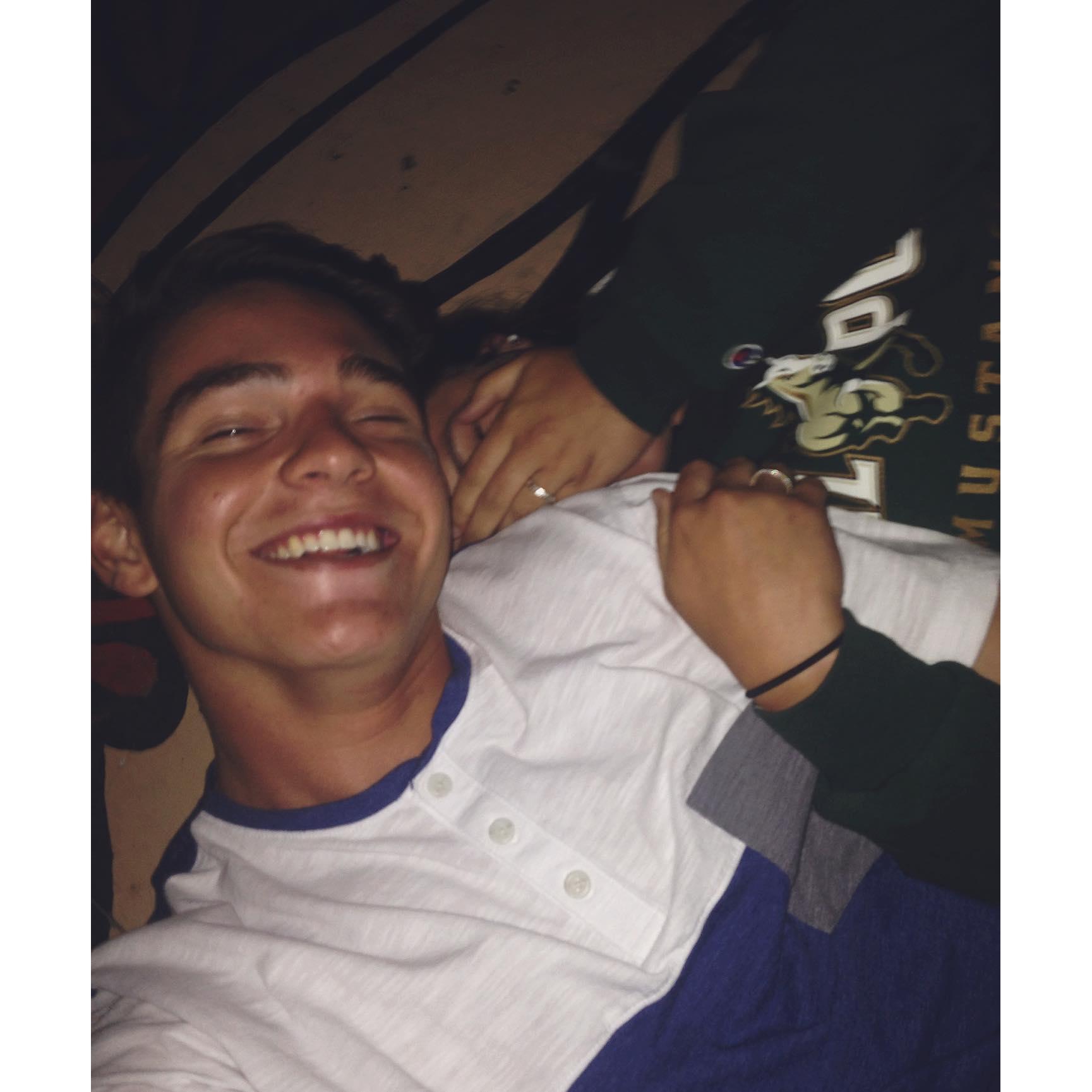 This photo was taken on one of our first dates, it was the summer before we left for college and had no idea what was to come!