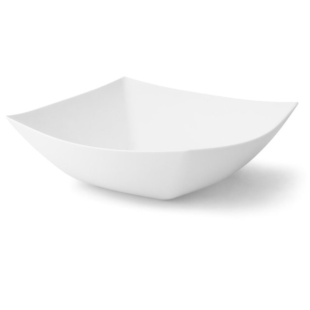 Posh Setting Square Fancy White Serving Bowl - 32 oz. - 4 Pack