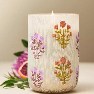 Astrid Fresh Hibiscus & Pink Guava Glass Candle