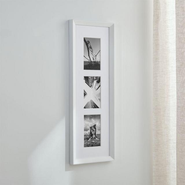Icon Triple 4x6 White Wall Frame