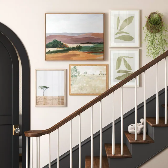 30" x 24" Landscape Framed Canvas Natural - Threshold™