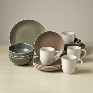 Kisco Multi-Colored 16-Piece Dinnerware Set, Service for 4