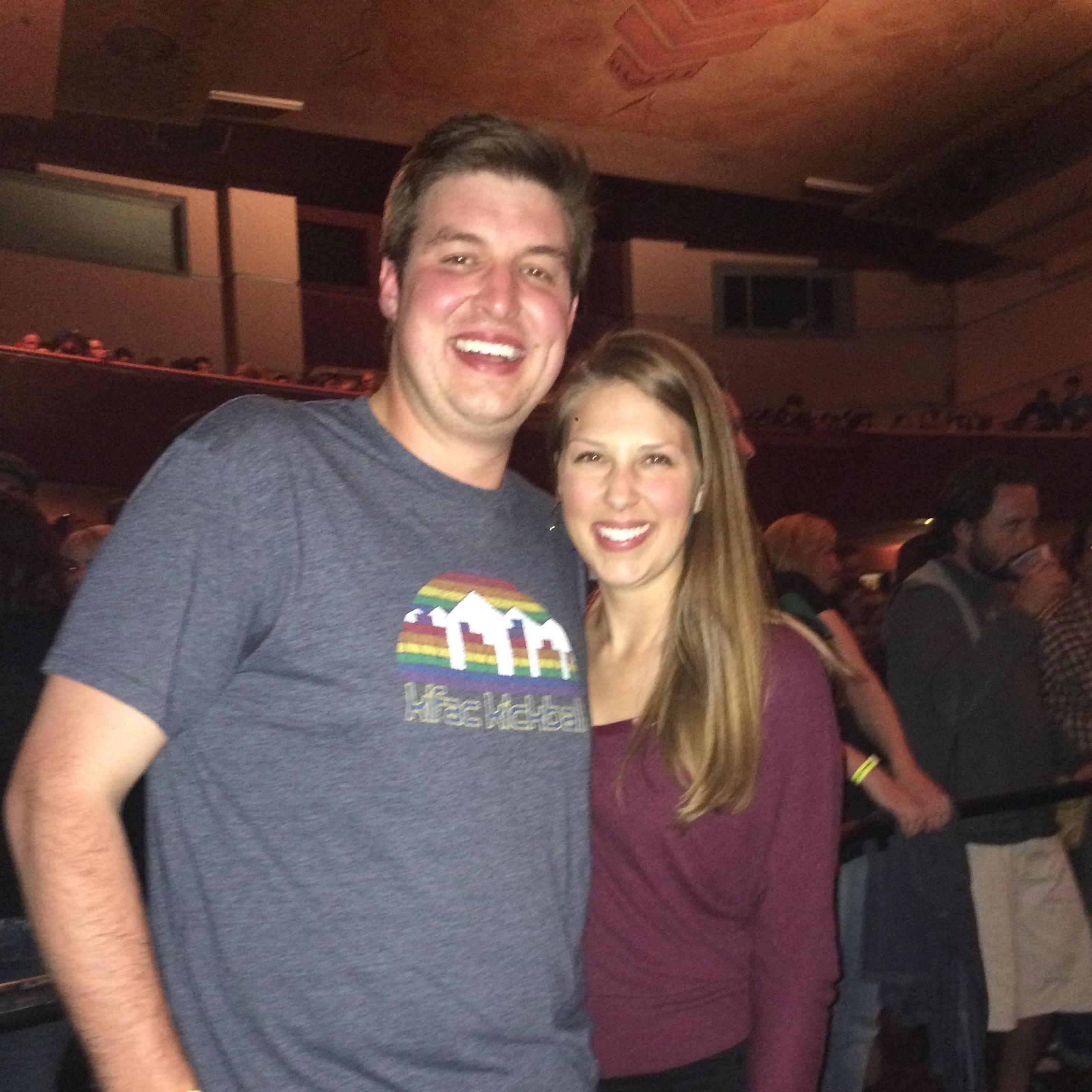 Our first date at the Cake concert in Boulder, CO!