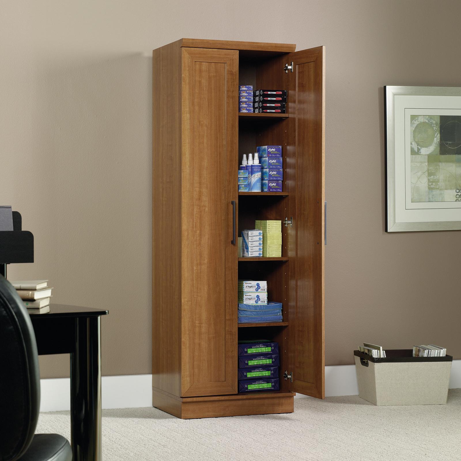 Sauder HomePlus Large Storage Cabinet with Door in Dakota Oak