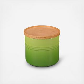 Medium Canister with Wood Lid