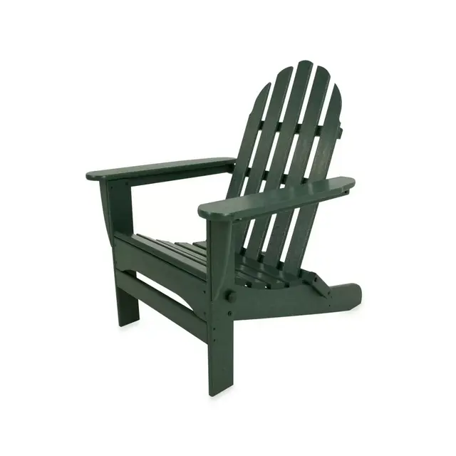 POLYWOOD® Folding Adirondack Chair in Green