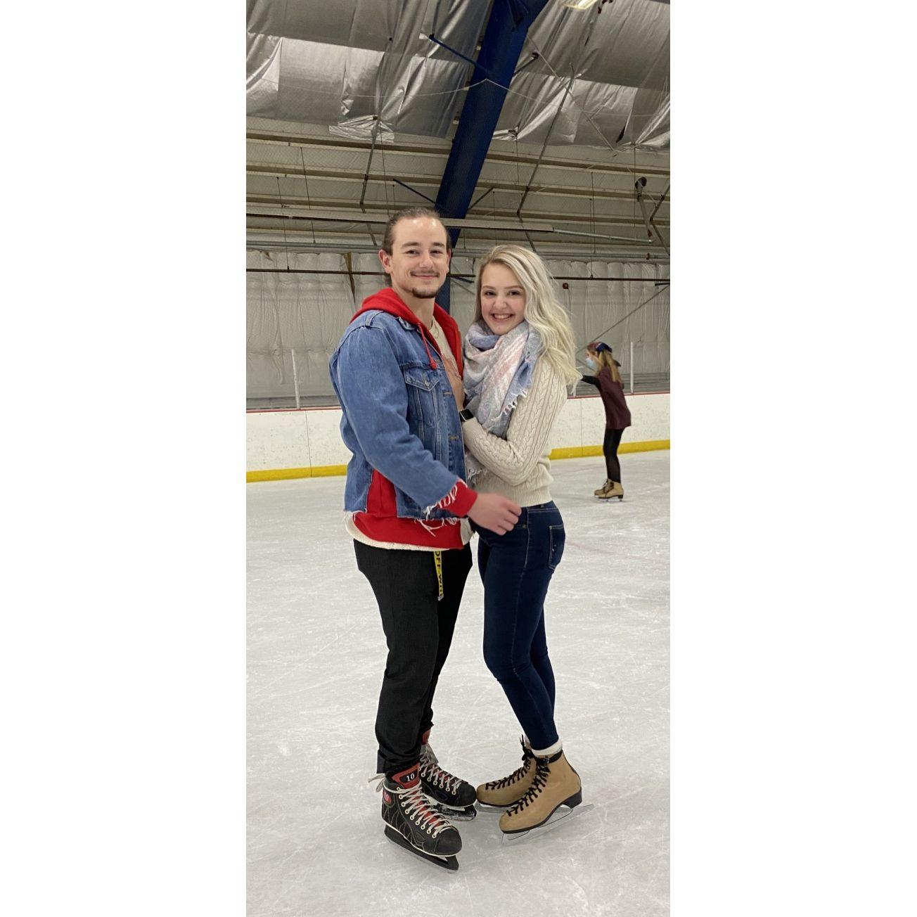 Ice Skating Together for the First Time!