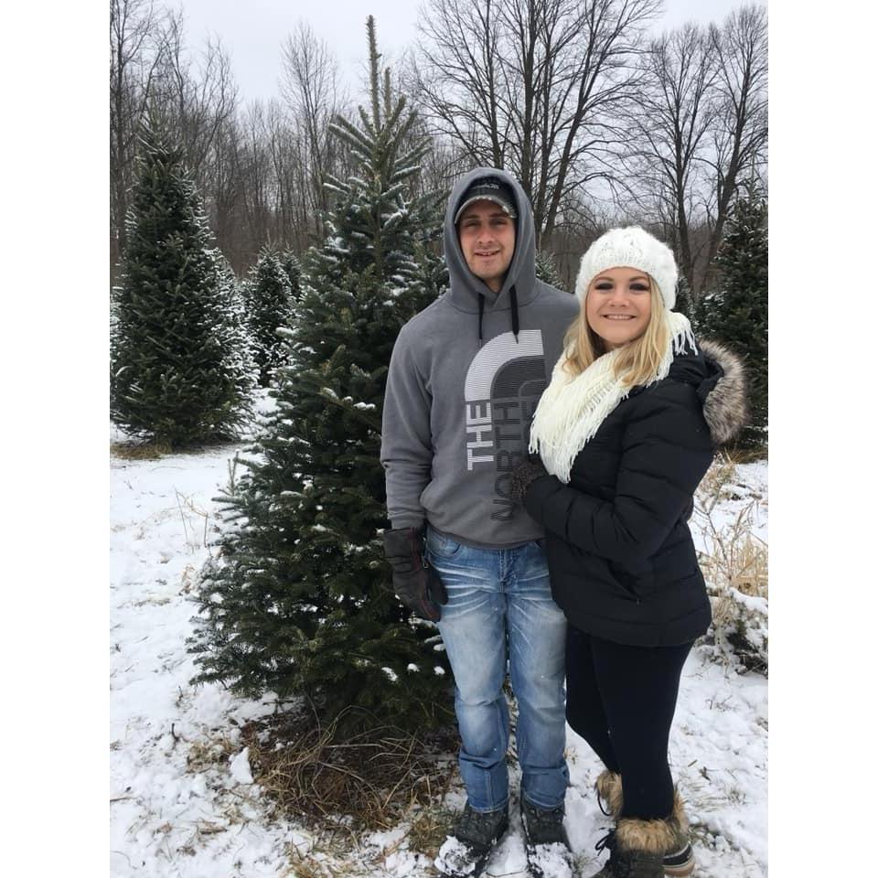 Getting our Christmas tree