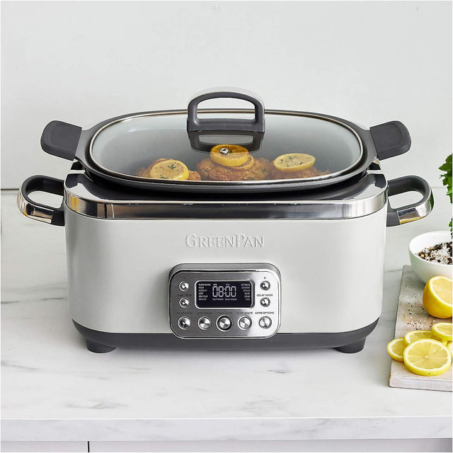 GreenPan Elite 6-Qt. 14-in-1 Cloud Cream Slow Cooker