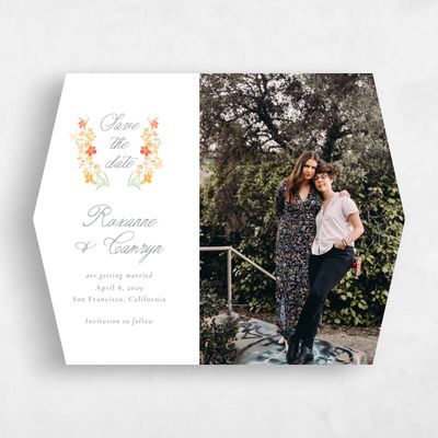White Diamond Wedding Save the Date - Pellinore Photo
