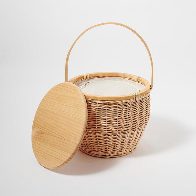 Round Picnic Cooler Basket
