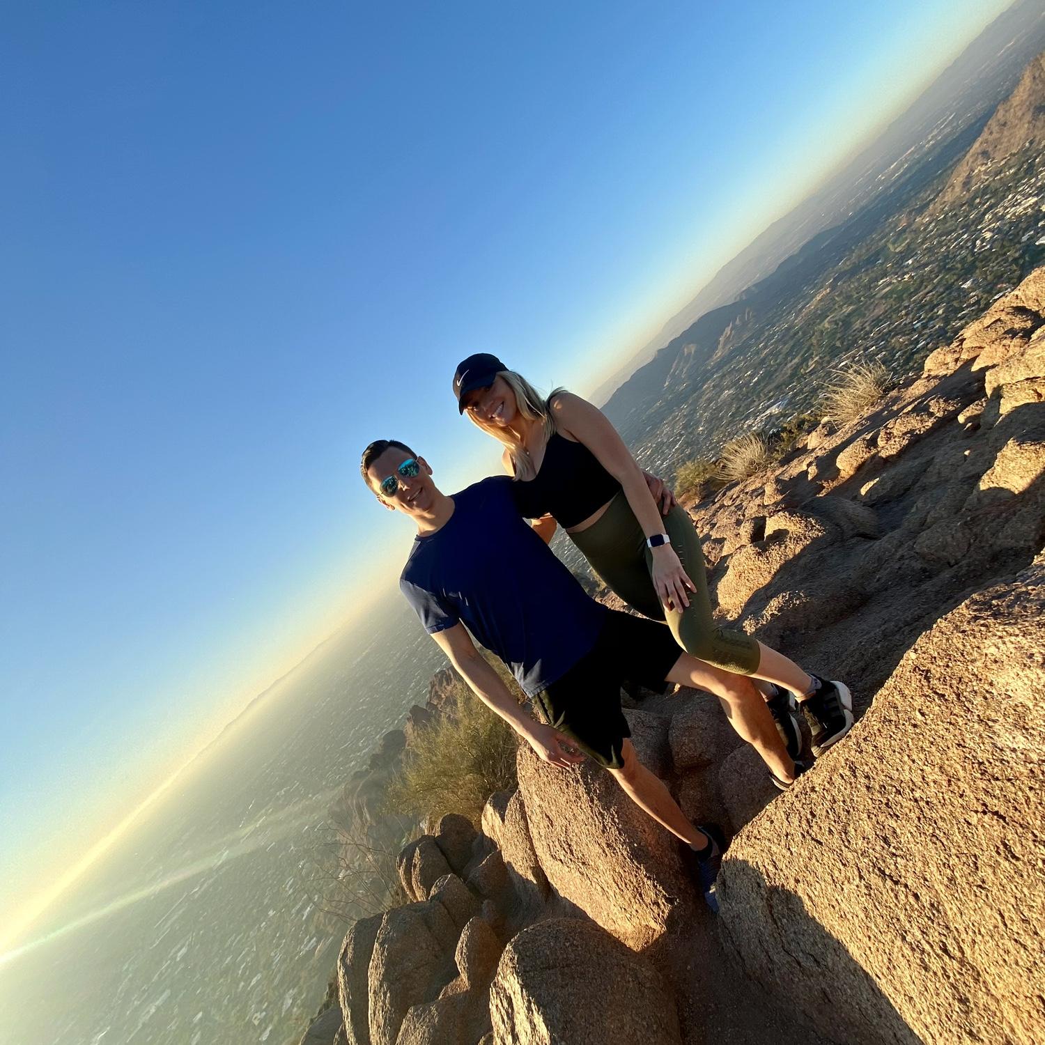 Climbing Camelback Mountain in Arizona