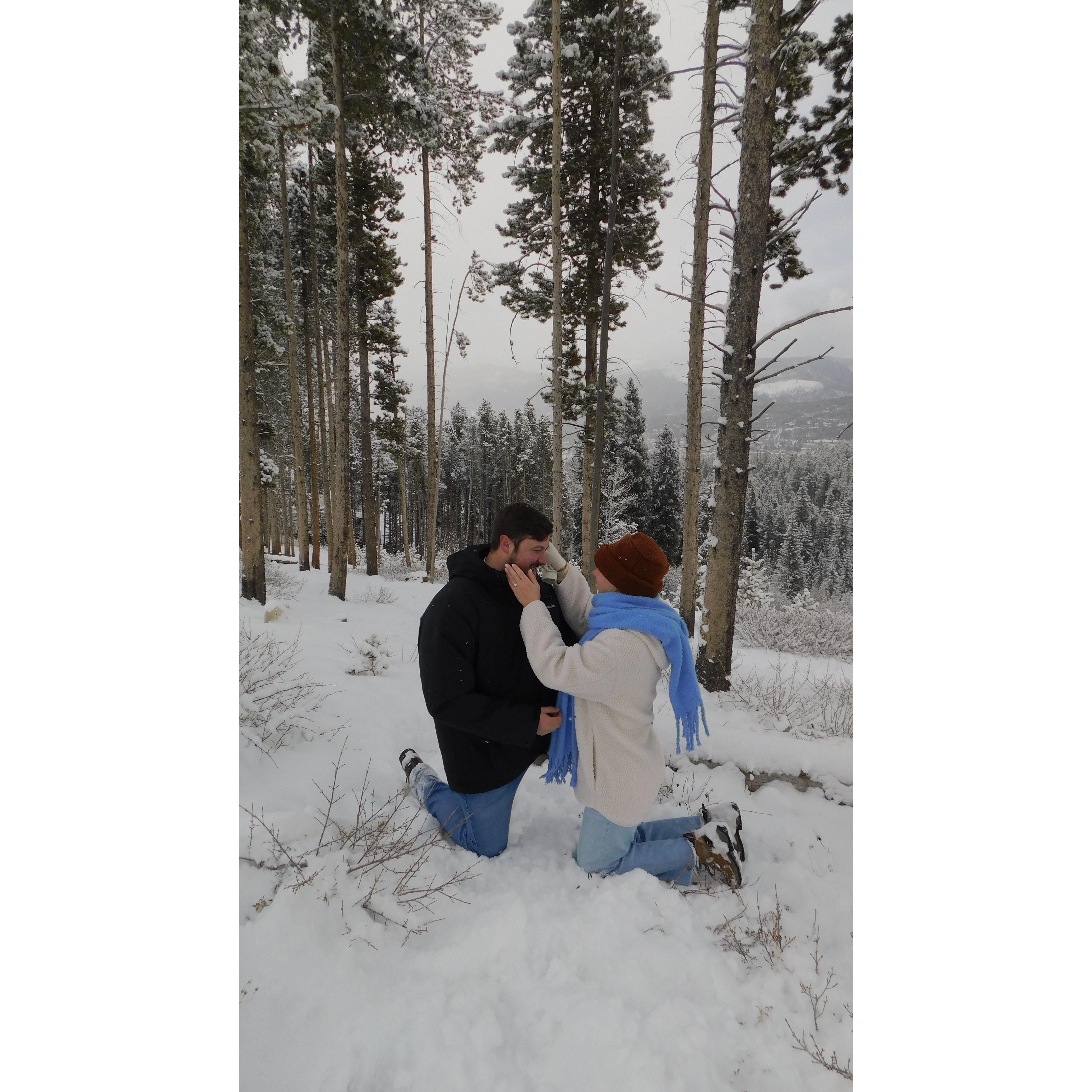 The best proposal in Breckenridge, CO!!