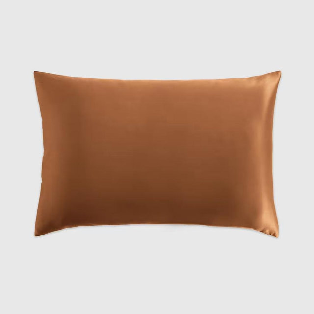100% Mulberry Silk Pillowcase | Quince | Color: Terracotta, Size: Standard