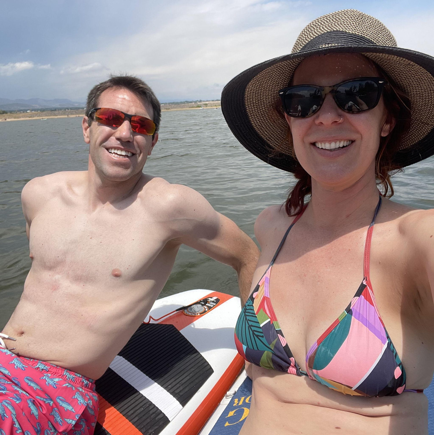 Paddle Boarding Summer 2022 when we were "just friends"! Who knew what 2024 would bring?
