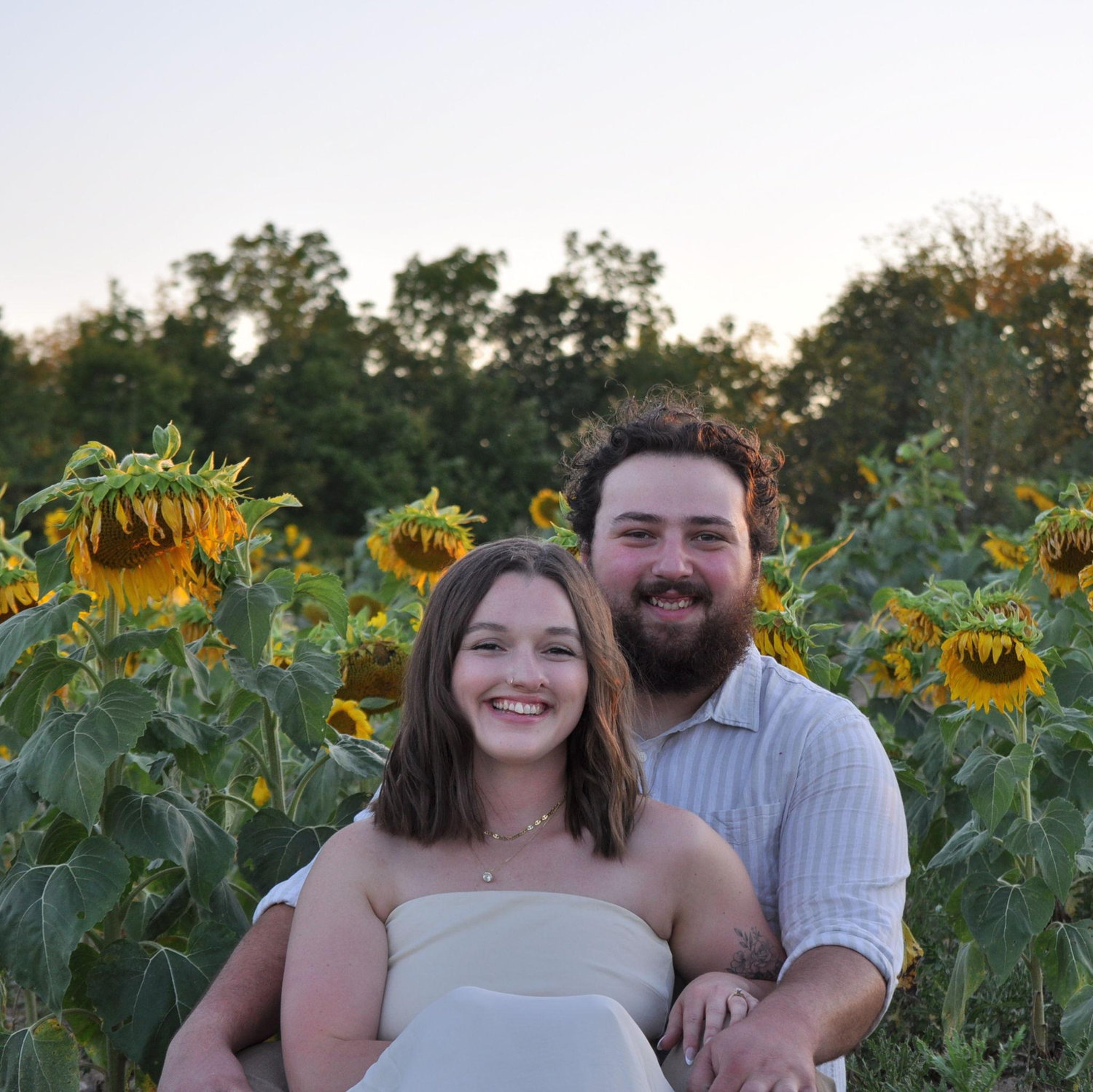 Engagement photos at Solomon Farms in Fort Wayne, IN