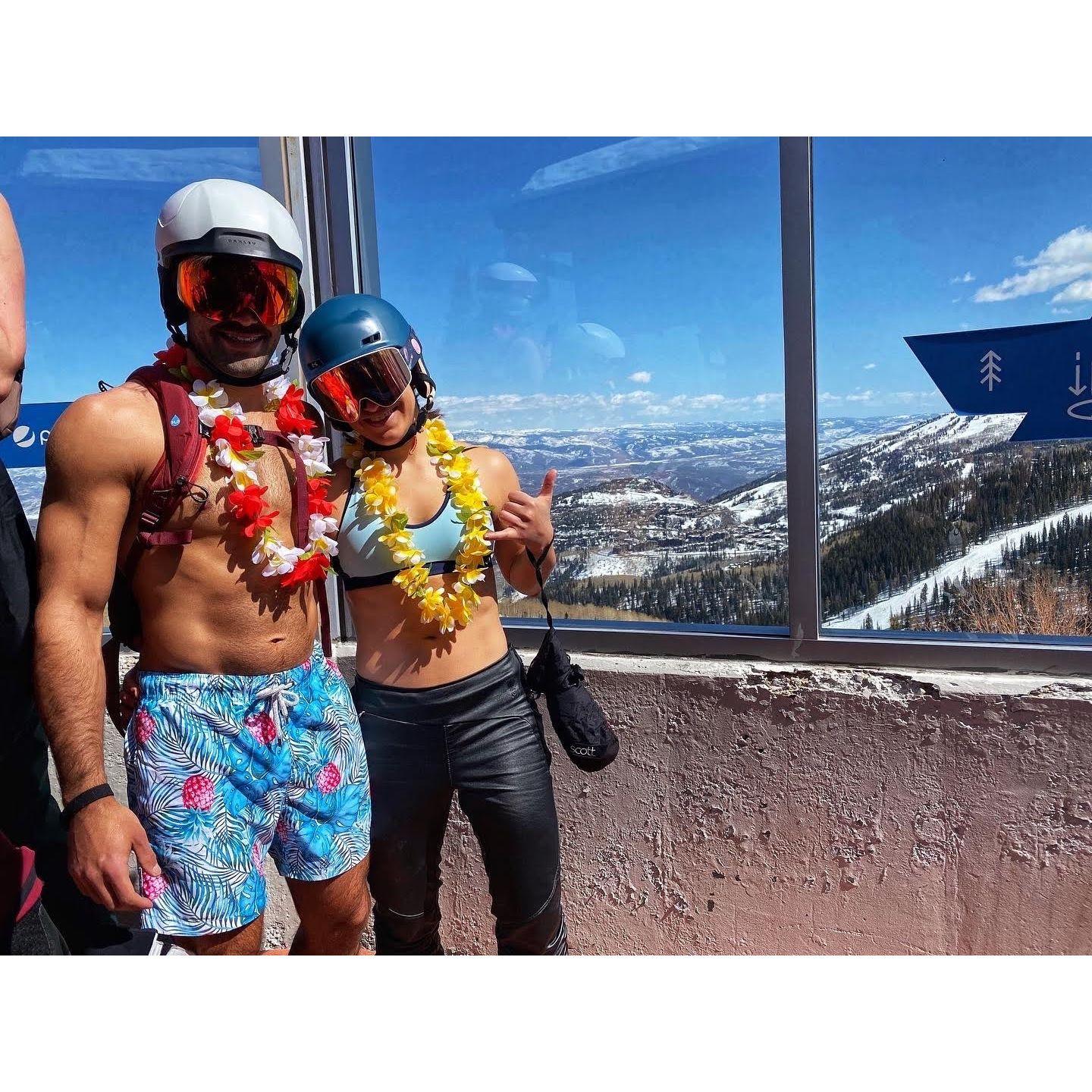 But this time it was actually enjoyable in the close to 60 degree weather in Park City - 3.26.22