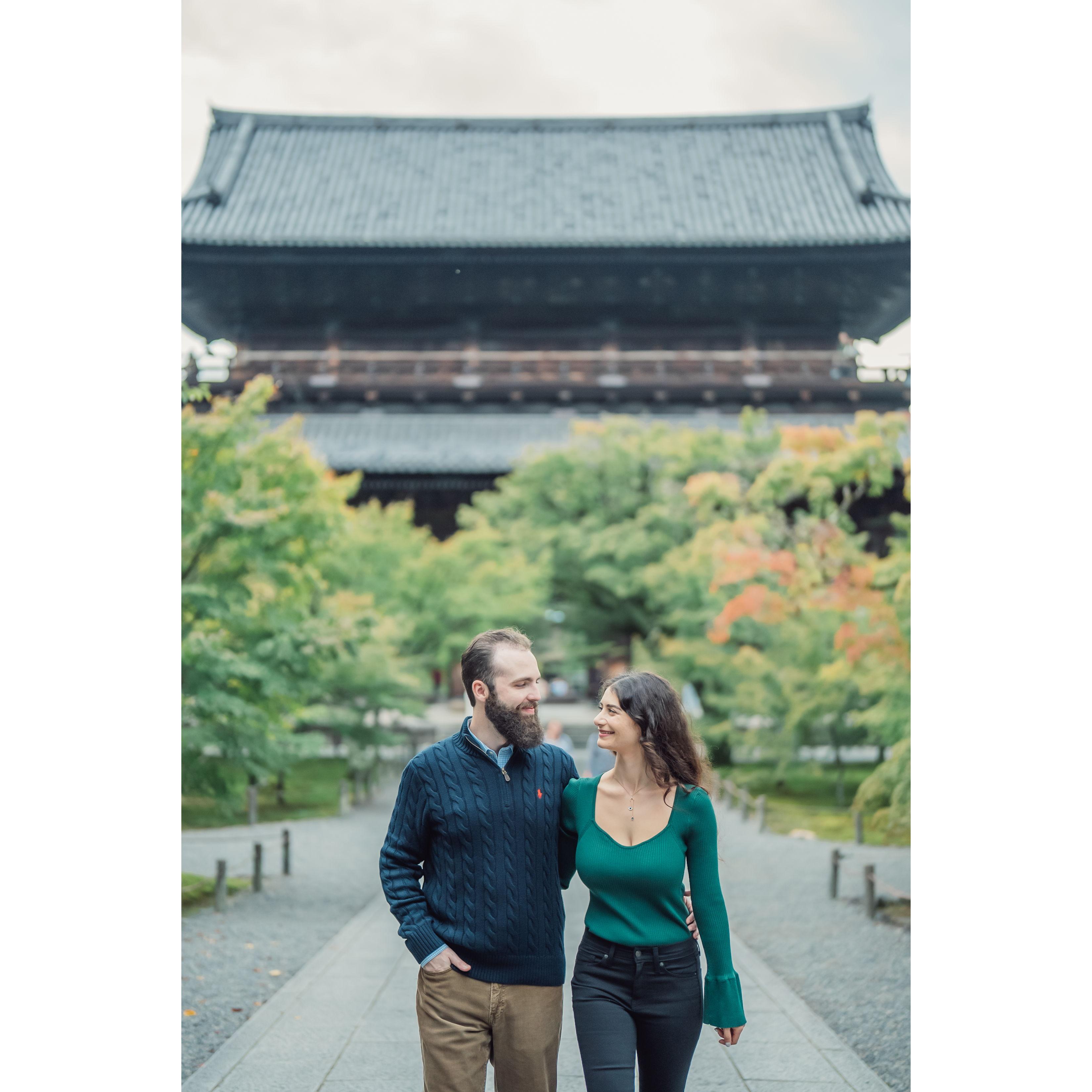 Right After John Proposed To Paria, Kyoto, Japan, 2024.