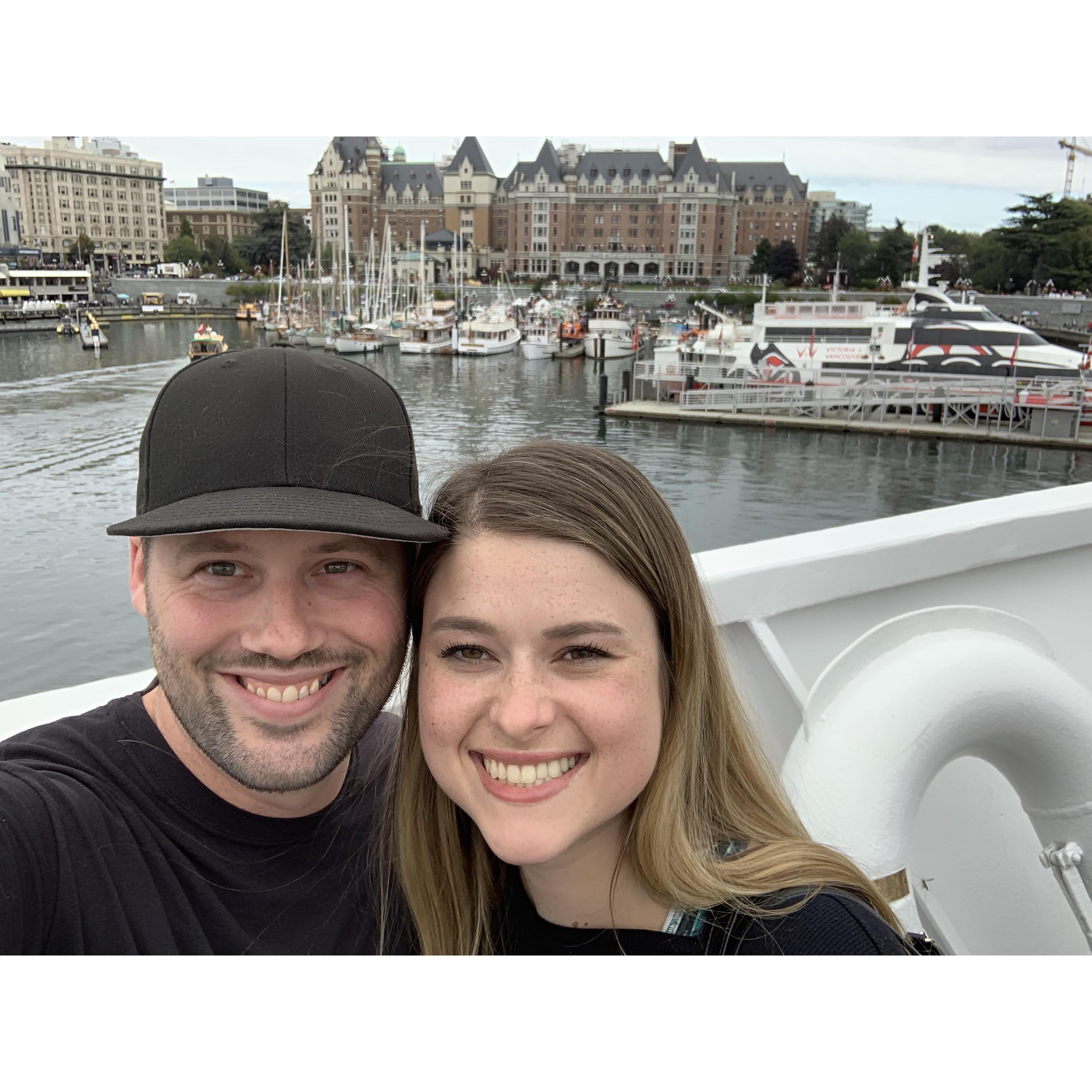 08/30/2019: A very happy Melissa going to Canada for the first time!