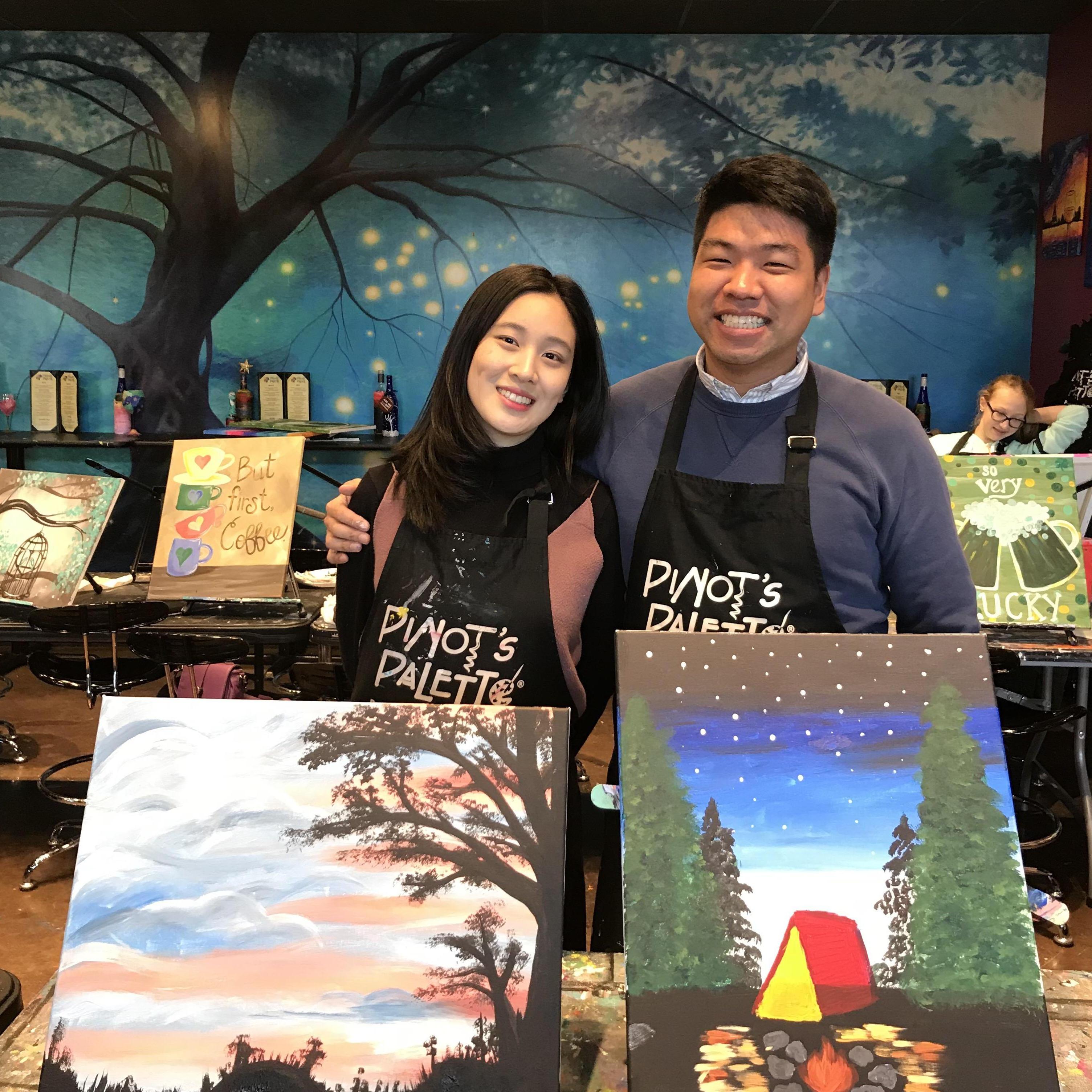 One of our favorite hobbies (paint-nite!)