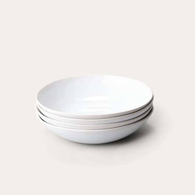 Fable - Pasta Bowls - Glossy Pearl White