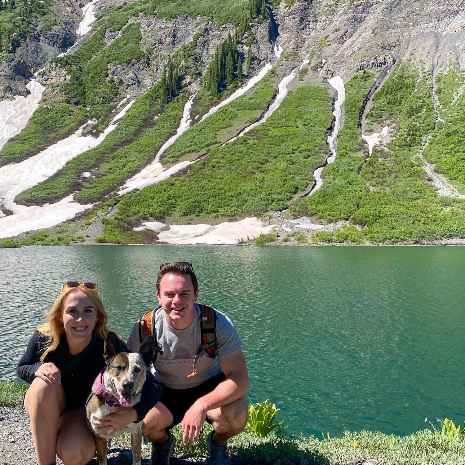 Lots and lots of hikes in Colorado with the pup