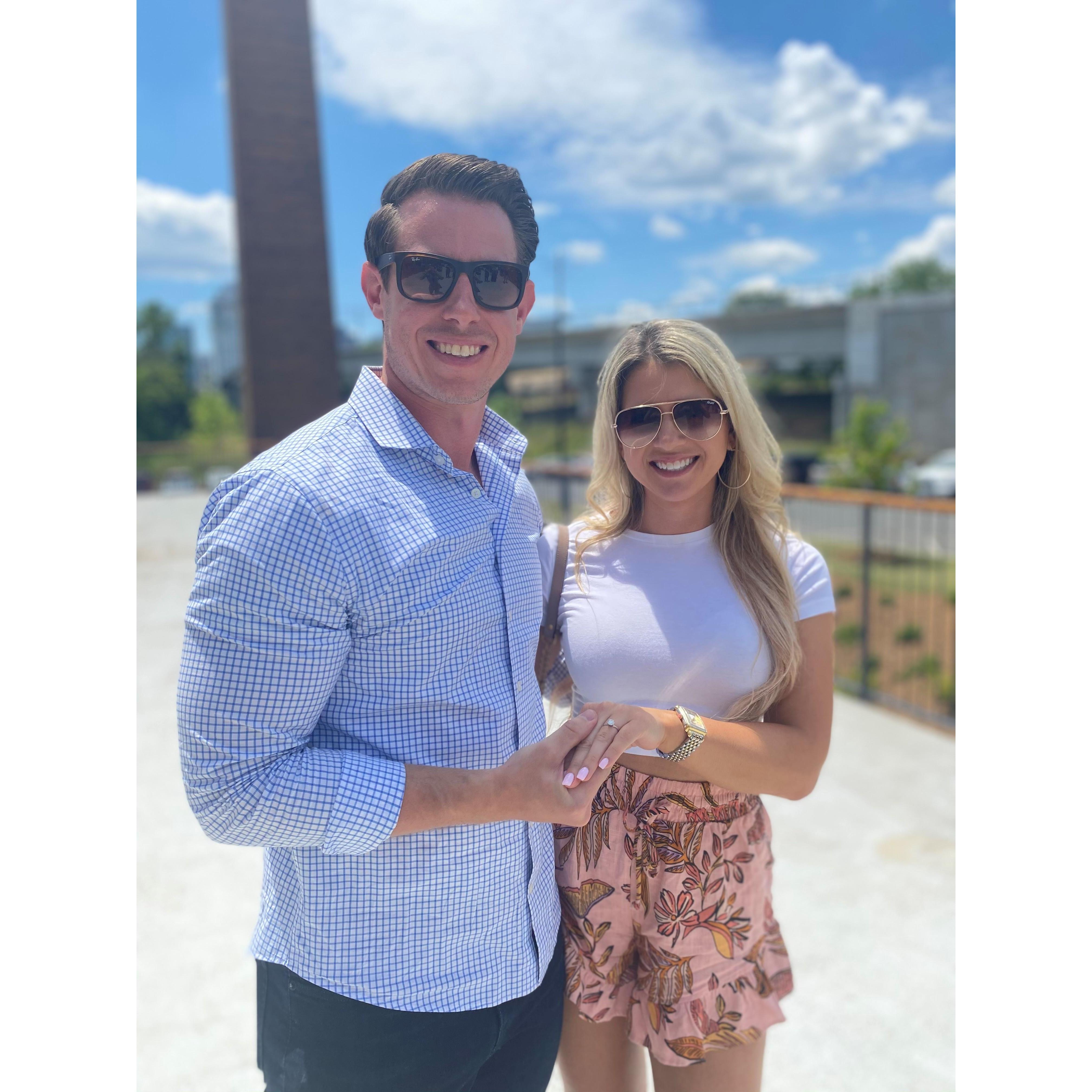 Right after the engagement
