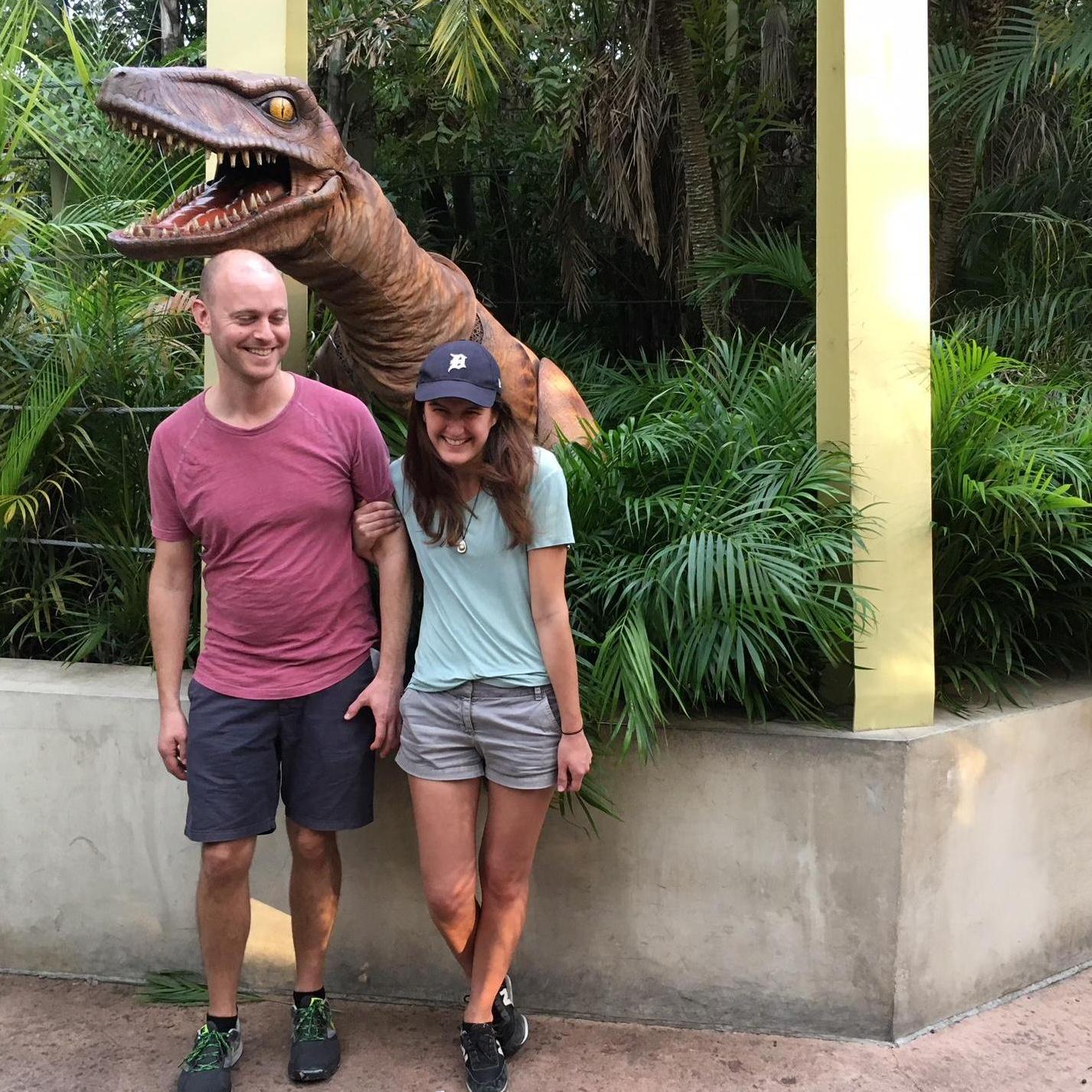 Once we met a velociraptor and it was the scariest day ever.