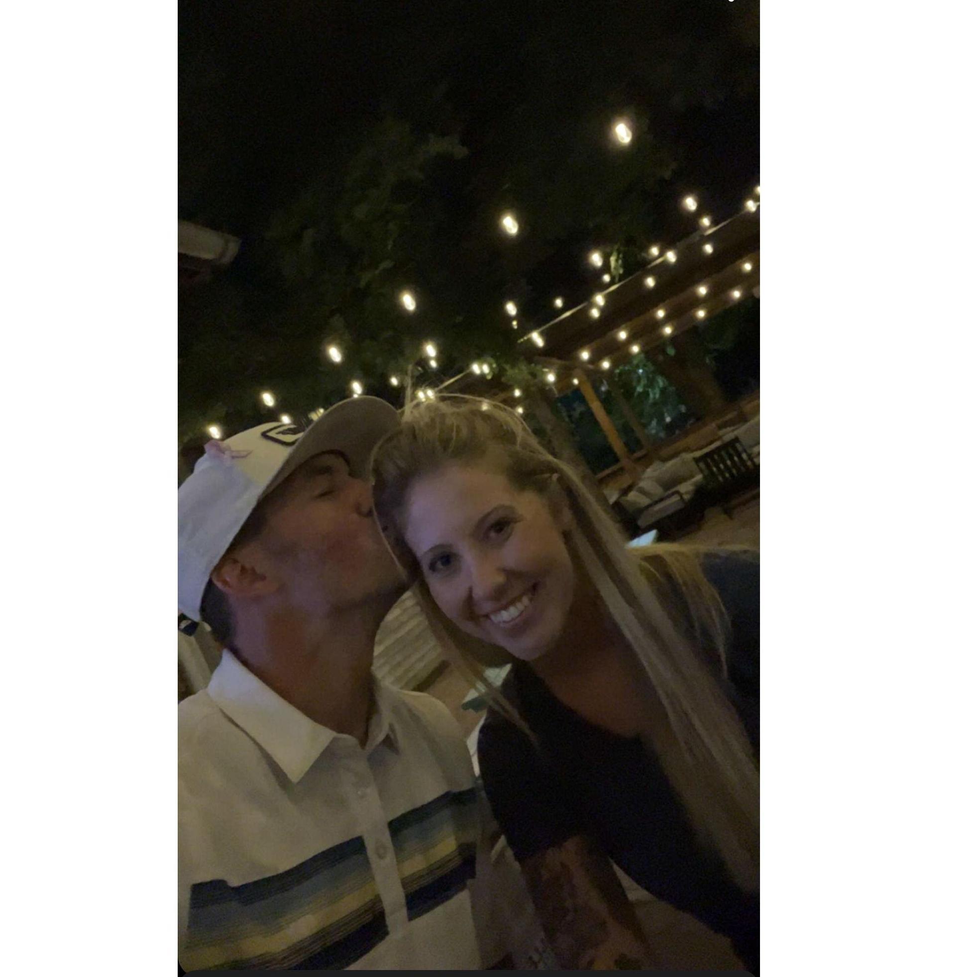 Our first date at Lucy Coopers