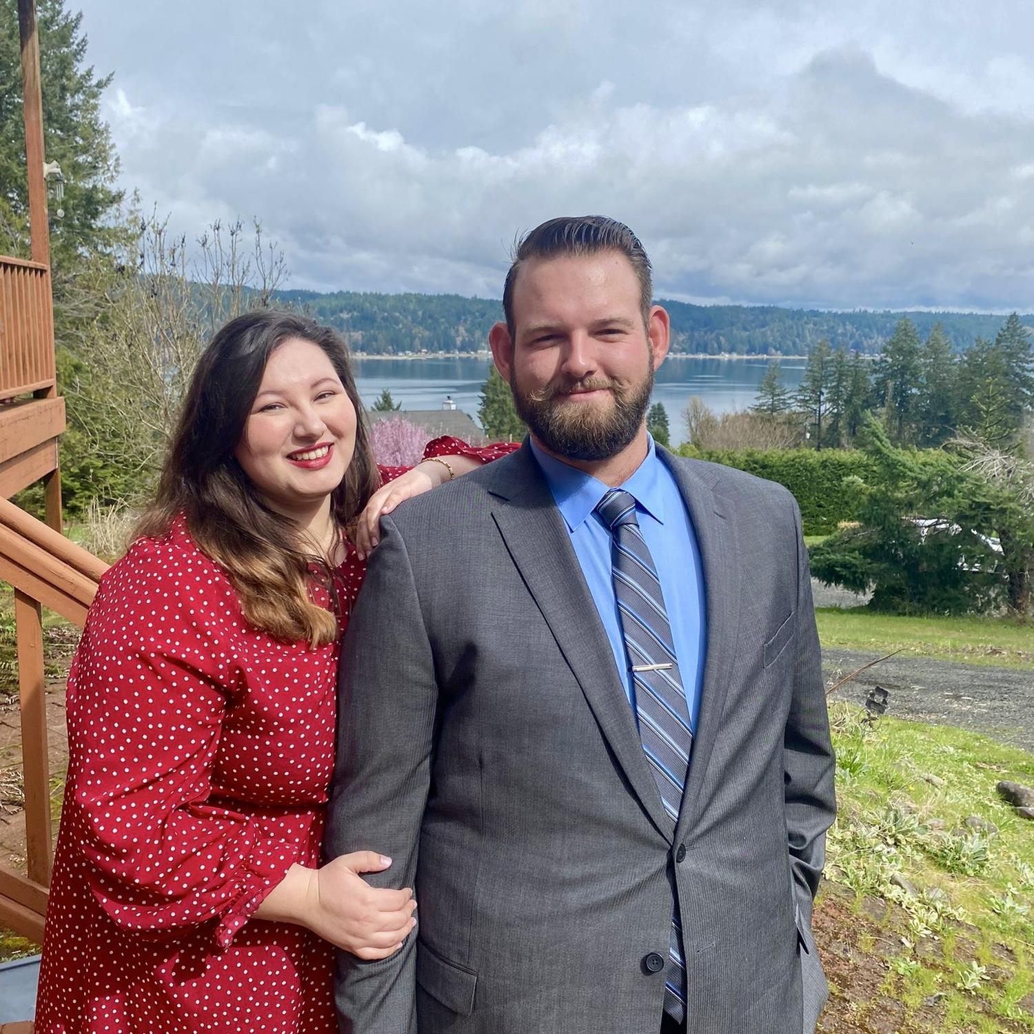 Our first Memorial together! It was also the first time we were able to meet in person since we began courting.