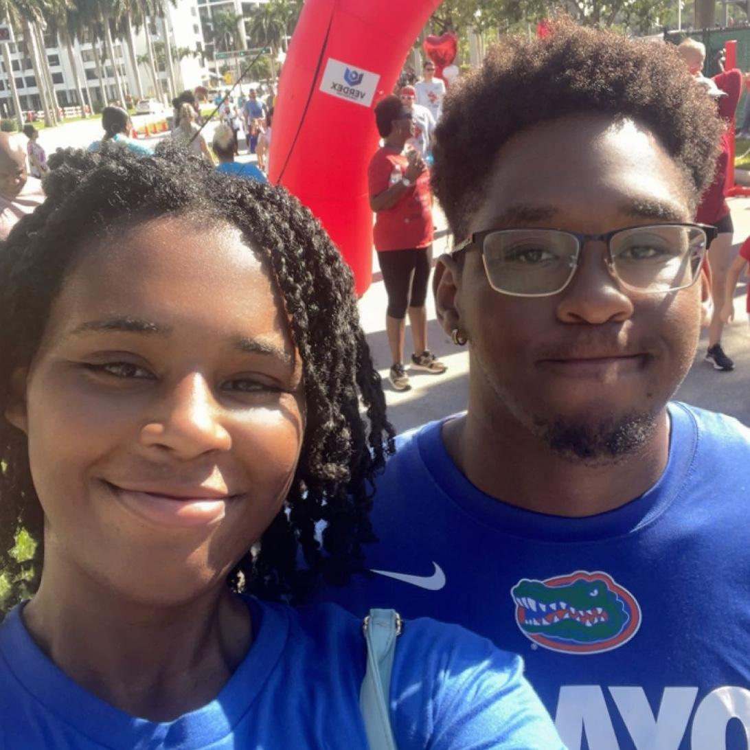 Us after participating in a charity walk