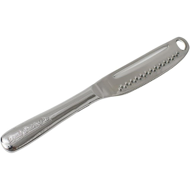 Houseify READY BUTTER PRO 3-in-1 Butter Knife - Stainless Steel Serrated Knife With Holes in Blade - Cold Butter Spreader, Curler & Micro Grater - Dishwasher Safe