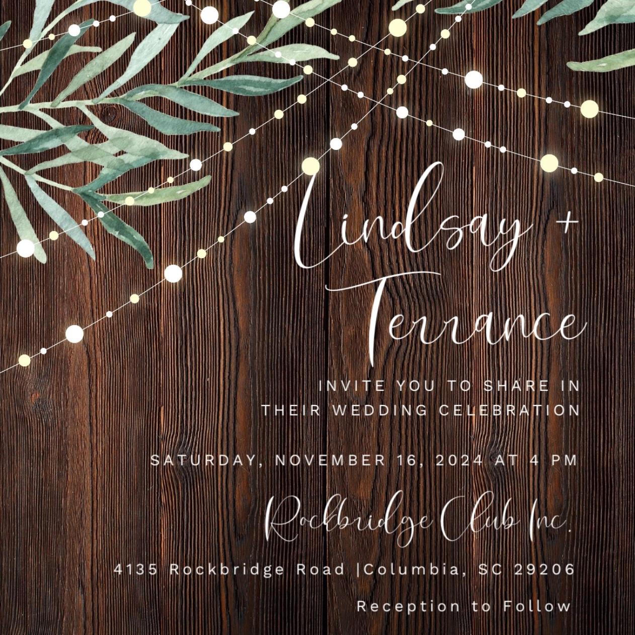 Wedding invite