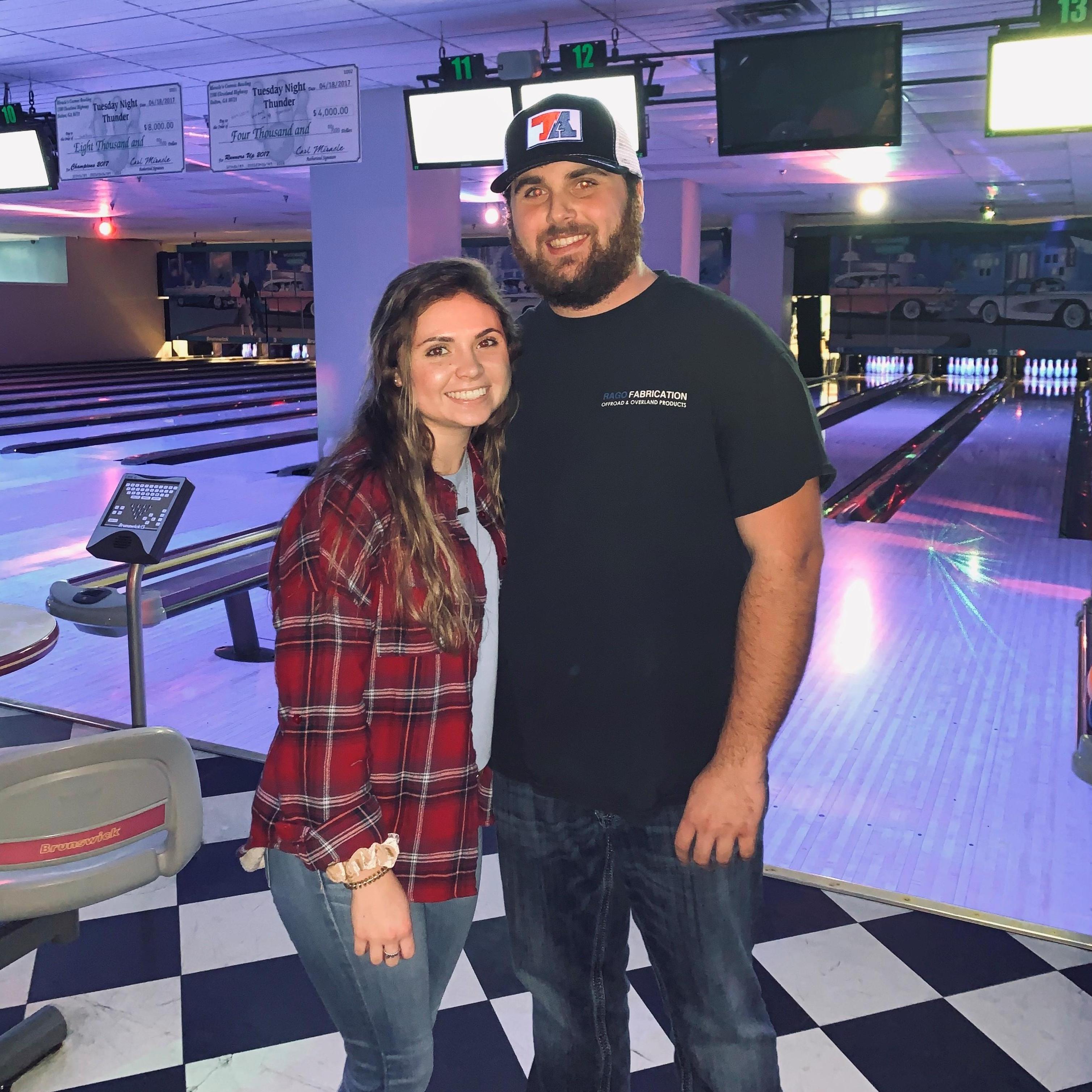 First time bowling together.