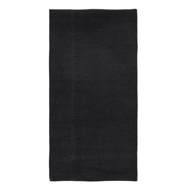 Mason Oversized Linen Napkin, Set of 4 - Black