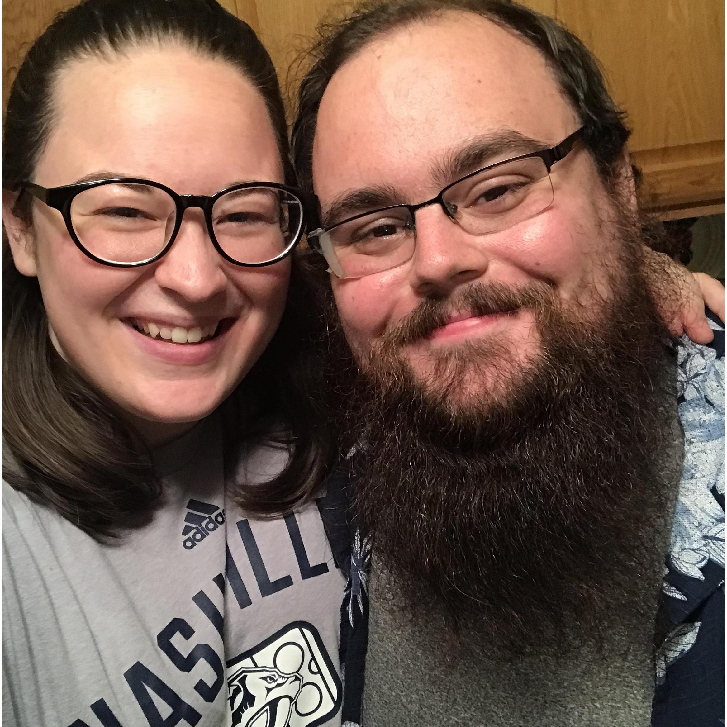Our first photo together!