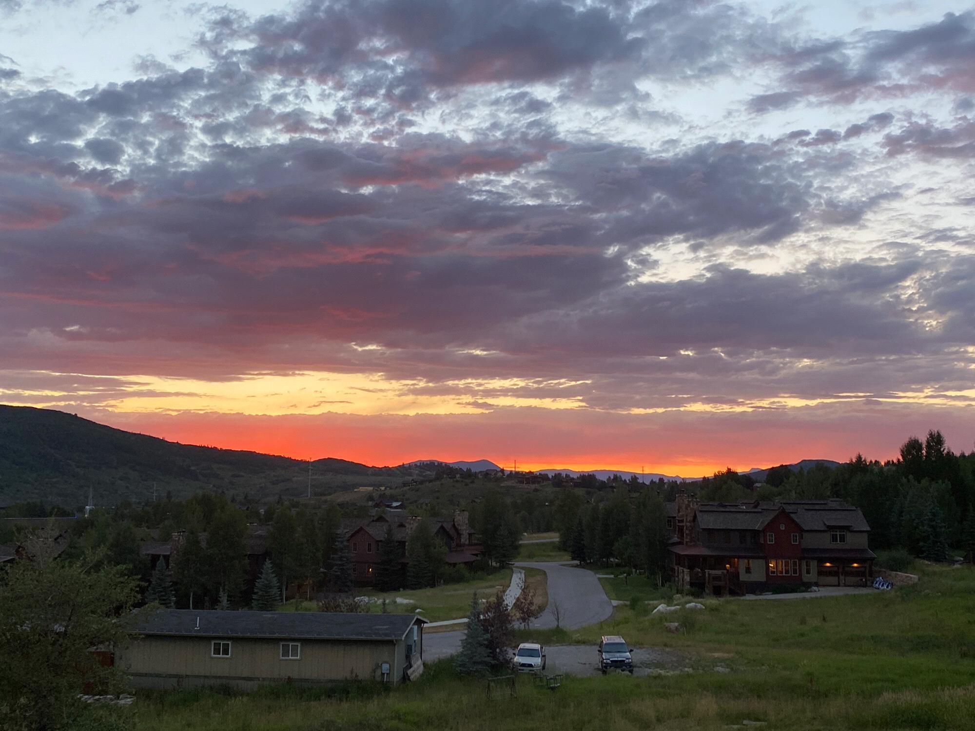 Sunset view from Brice's Condo
