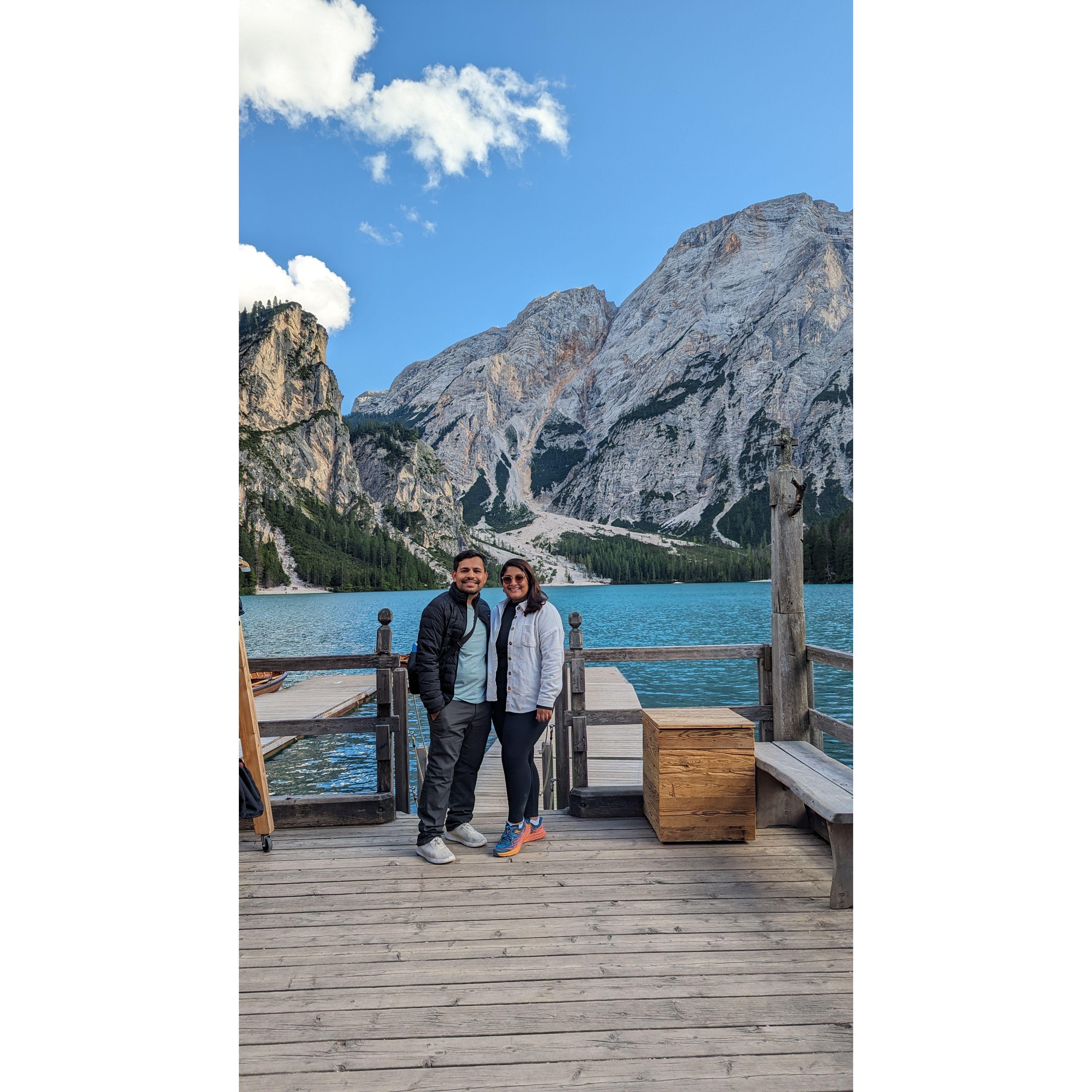 Lake Braies, where we found out Rabina cannot row a boat.