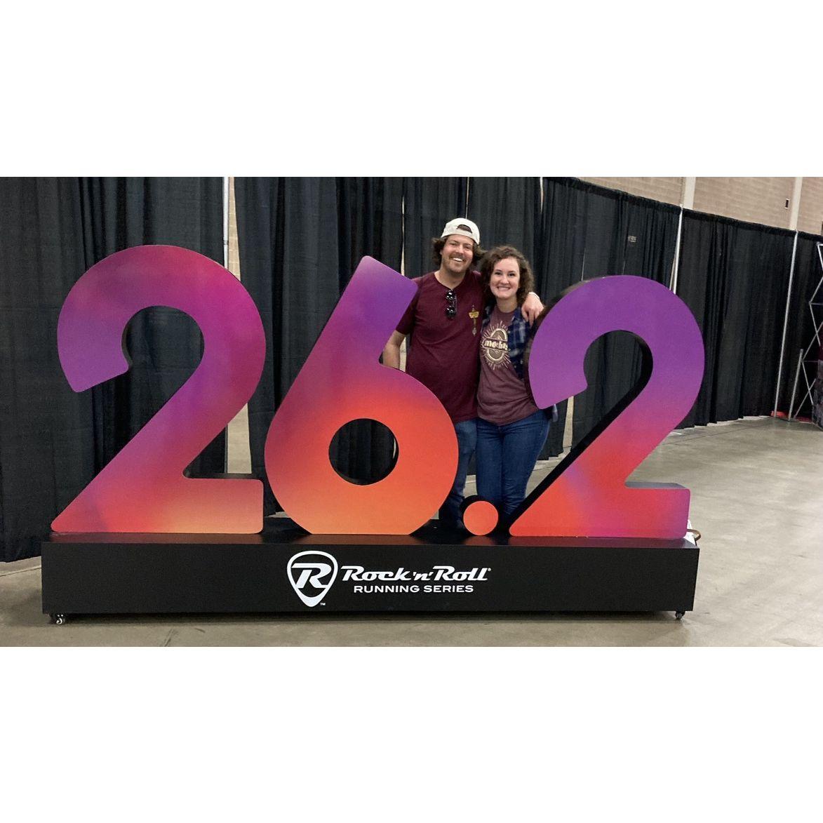 When we ran our first marathon!