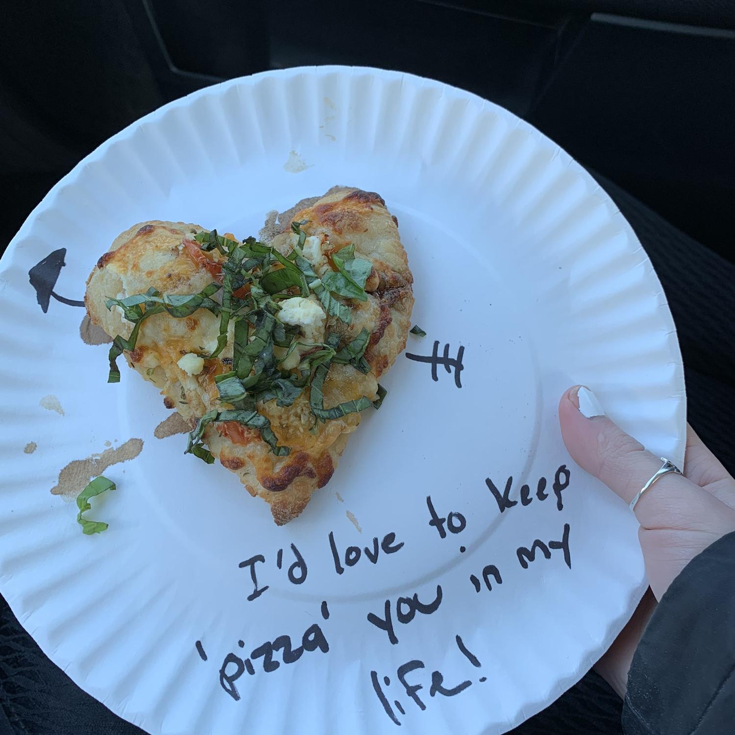 Valentine’s Day from James working at Sal’s Pizza