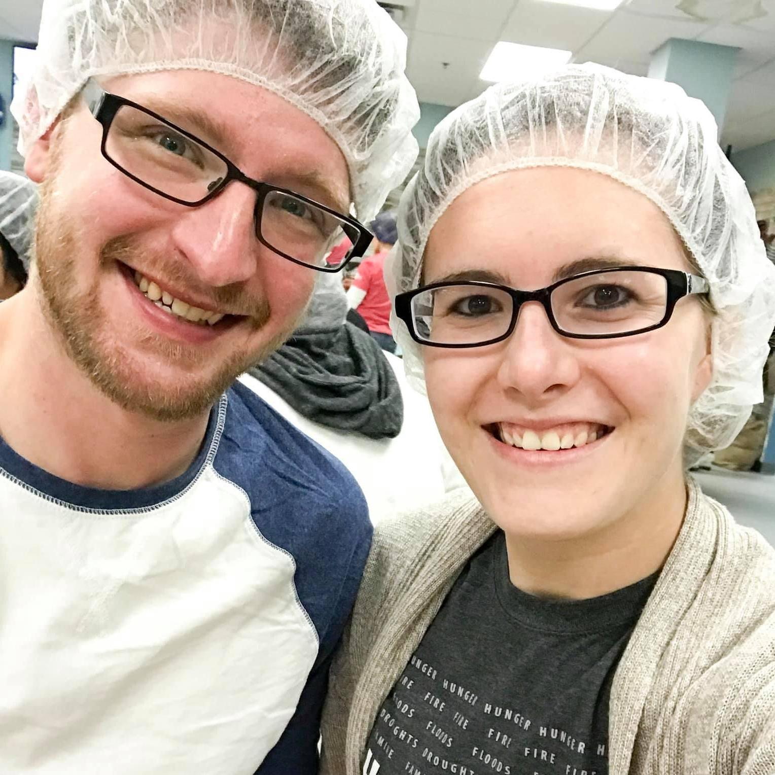 Volunteering at one of our favorite places - Feed My Starving Children