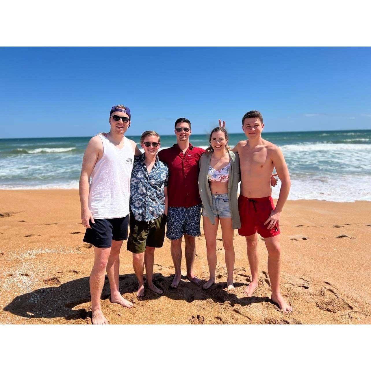 NUTS first year masters students spring break trip to Florida - March 2021!