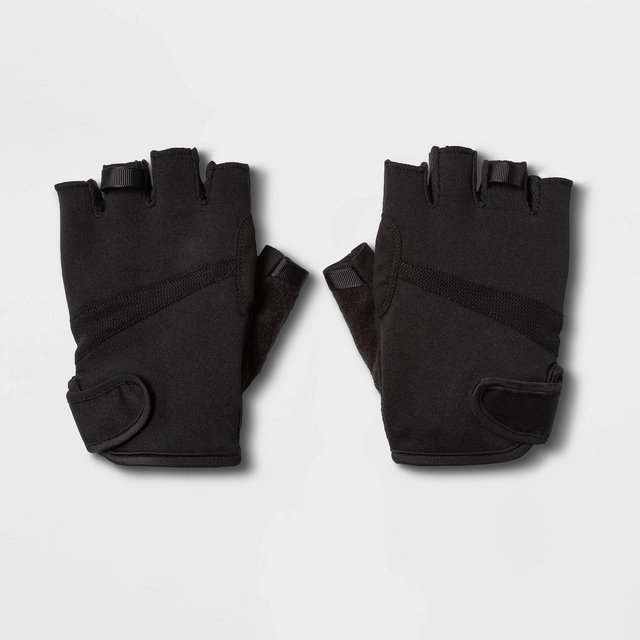 Men's Strength Training Gloves Black L - All in Motion™