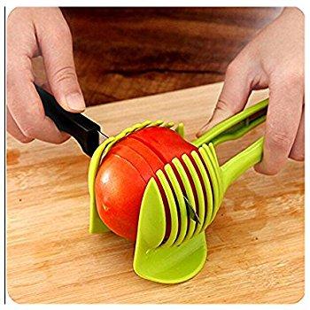 Rienar Tomato Slicer ,Multifunctional Handheld Tomato Round Slicer Fruit Vegetable Cutter,Lemon Shreadders Slicer