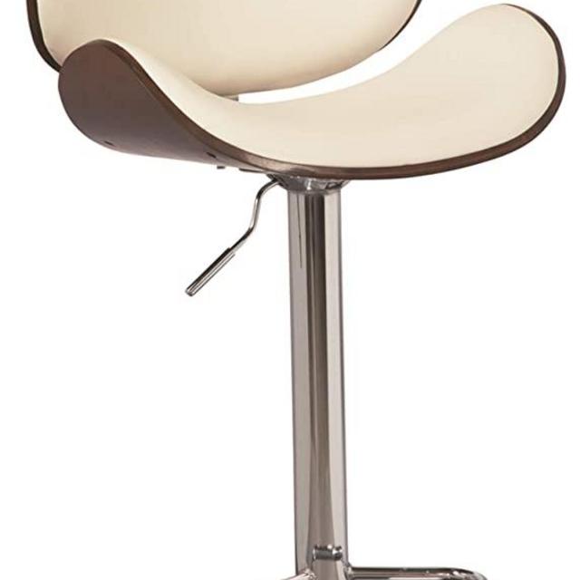 Signature Design by Ashley - Bellatier Tall Upholstered Swivel Barstool - Contemporary Style - Brown/White