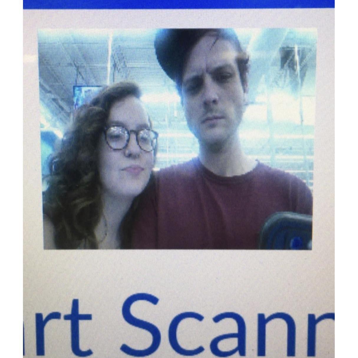 Goofing around in the Wal-Mart self checkout. Summer 2019