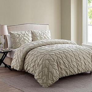 VCNY Madalyn King Duvet Cover Set in Taupe