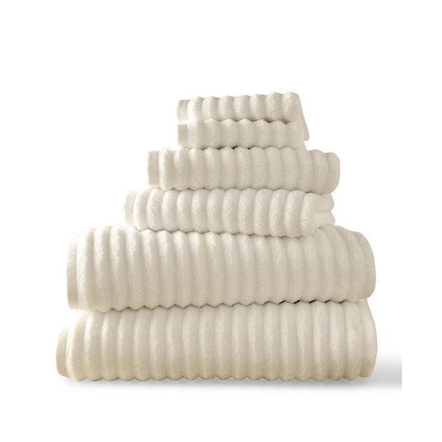 Blue Loom Mason 100% Cotton Low Twist 6 Piece Towel Set