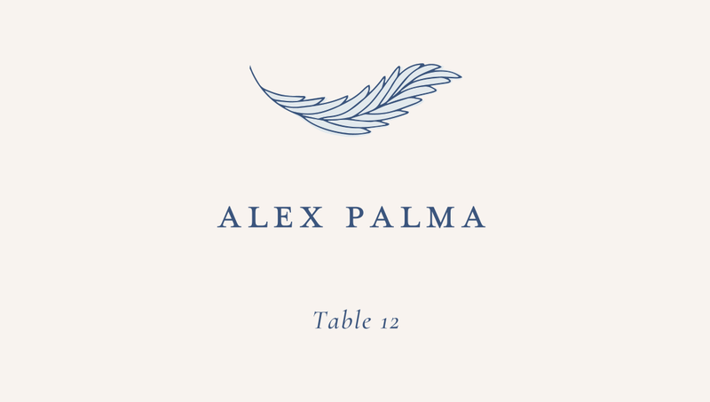 Loxley | Ice | Zola Wedding Place Cards