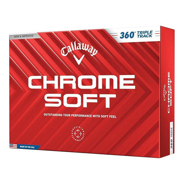 Callaway Golf Chrome Soft Golf Balls (360 Triple Track (White)